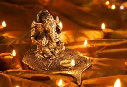 Ganpati Bappa Wallpapers canvas print art extra large size jumbo painting  Poster For Living Room,Bedroom,Office,Kids Room,Hall Canvas Art - Religious  posters in India - Buy art, film, design, movie, music, nature and