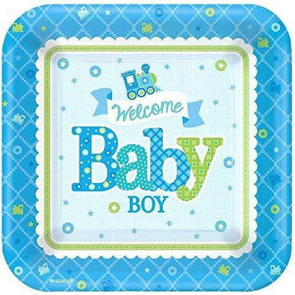 10 14 Amscan Green Plastic Party-Plates 