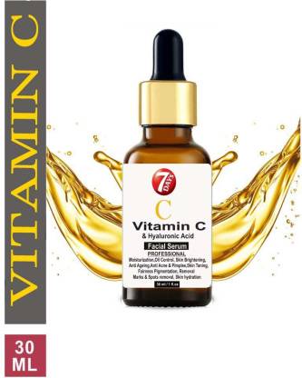 7 Days Organics Vitamin C Serum For Face With Hyaluronic Acid, Witch Hazel Extract, Grape Seed Extract, Face Pigmentation (30 ml)