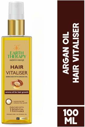 Earth Therapy Hair Vitaliser Infused With Argan Oil Ylang Ylang Oil Promotes Hair Growth Anti Hairfall Strengthing Roots For Radiant Glow And Shine Hair Oil Price In India Buy Earth Therapy