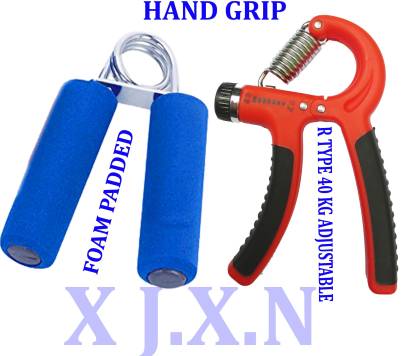 JXN HAND GRIP COMBO 1PCS R TYPE HAND GRIP AND 1PCS FOAM HAND GRIP Hand Grip/Fitness Grip