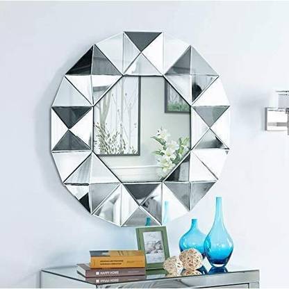 Alfa Design 3d Large Round Modern Wall Mirror Decorative Frameless In India Frameless Mirror Decorative, 3d Wall Mirror Design