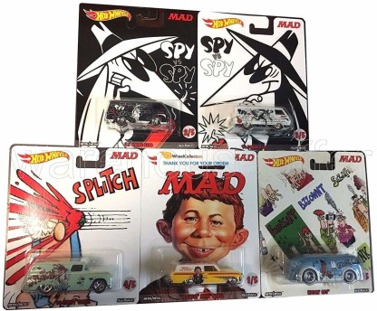 1/64 Scale Hot Wheel  Pop Culture Mad magazine Complete Set Of 5 