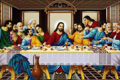 Lord Jesus Christ Religious Painting Poster Waterproof Canvas Print for ...