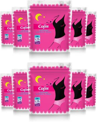 Cojin Disposable sanitary panties for overnight use combo of 10 Sanitary Pad