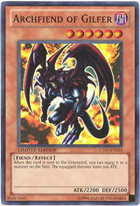 Yu-Gi-Oh! Archfiend Of Gilfer Super Rare Card – 2010 Collector's Tin Limited Edition - View #3