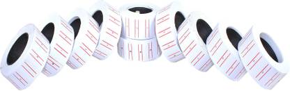 PE Price Gun Labeller Price Labels Paper Tag MRP Mark Sticker for MX-5500 10 Rolls Price Labels ...