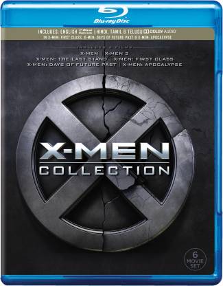 X Men 6 Movies Collection X Men X Men 2 X Men The Last Stand X Men First Class X Men Days Of Future Past X Men Apocalypse 6 Disc Box Set Price In India