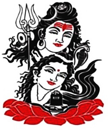 BILD SHIVA & PARVATI & GANESHA Altarbild Indien Vorlage Tattoo 30 