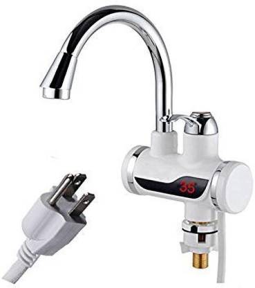Arav Impex 190 L Instant Water Geyser (Stainless Steel LED Digital Display Instant Heating Electric Water Heater Faucet Tap, White, Black)