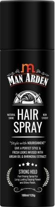 Man Arden Hair Spray – Strong Hold, Styling with Nourishment – Argan Oil and Bhringraj Hair Spray  (180 ml)