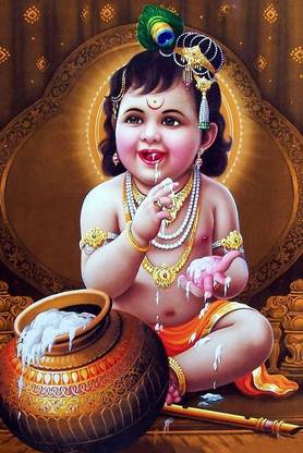 photo Cute Baby Krishna Images Hd lord baby krishna poster hd poster for room decor 12x18 inch 300gsm thick paper gloss laminated paper print