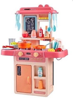 One Only Big Size Kitchen Set For Girls Toys With Lights And Music Kids Toys For Girls Kids Kitchen Play Set For Girls Big Size Kitchen Set For Girls Toys