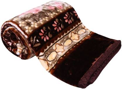 Abicon Printed Single Mink Blanket for  Heavy Winter