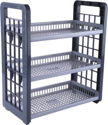 Crew4 Crew4 Plastic 3 Layer Multi Purpose Kitchen Storage Tray Rack Containers Kitchen Rack Price In India Buy Crew4 Crew4 Plastic 3 Layer Multi Purpose Kitchen Storage Tray Rack Containers Kitchen Rack Online