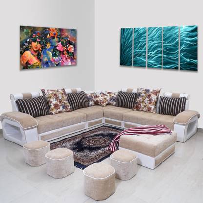 Techno Fabric 9 Seater Sofa At Flipkart Com Techno Fabric 9 Seater Sofa, 5 Seater Sofa Set With Center Table Wooden