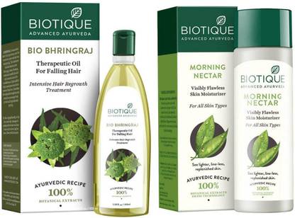 BIOTIQUE Bio Bhringraj Therapeutic Oil, 200ml with Morning Nectar Flawless Skin Lotion for All Skin Types, 190ml Price in India - Buy BIOTIQUE Bio Bhringraj Therapeutic Oil, 200ml with Morning Nectar Flawless BIOTIQUE Bio Bhringraj Therapeutic Oil, 200ml with Morning Nectar Flawless Skin Lotion for All Skin Types, 190ml Price in India - Buy BIOTIQUE Bio Bhringraj Therapeutic Oil, 200ml with Morning Nectar Flawless