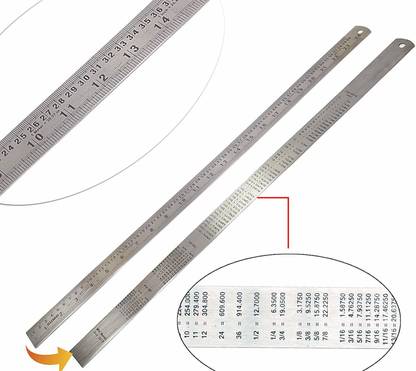 tshot steel scale rurle 30 cm pack of 2 ruler