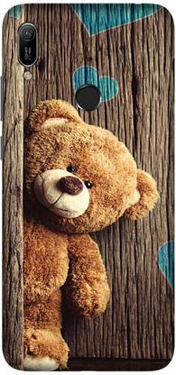 leemara back cover for huawei y6 2019 mrd lx1f mrd lx1 mrd lx3 huawei y6 prime 2019 teedy bear printed
