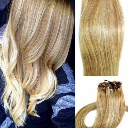 Myfashionhair 15 Inches , #27-613 : Clip In Extensions Real Human Hair Extension Price in India - Buy Myfashionhair 15 Inches , #27-613 : Clip In Extensions Real Human Hair Extension online at Myfashionhair 15 Inches , #27-613 : Clip In Extensions Real Human Hair Extension Price in India - Buy Myfashionhair 15 Inches , #27-613 : Clip In Extensions Real Human Hair Extension online at
