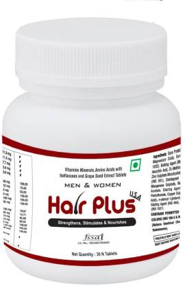 HAIR PLUS Biotin , Amino Acids, Vitamins Tablets for Hair, Nails & Skin (30  No) Price in India - Buy HAIR PLUS Biotin , Amino Acids, Vitamins Tablets  for Hair, Nails &