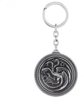 Game of Thrones Targaryen Dynasty Badge 3D Metal Keyring Keychain Collectibles 