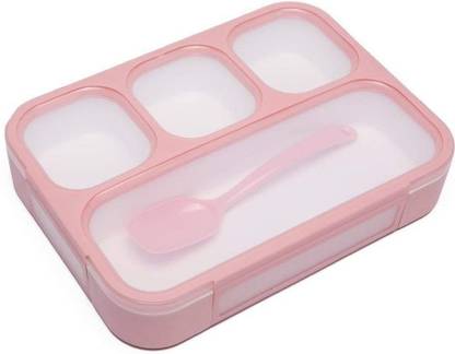 Flipkart.com | Getko With Device 4 Compartment Plastic Kids Childrens Lunch  Box with Removable Divided Container for Girls, Boys and Kids School,  Office Lunch Box with Spoon 1 Containers Lunch Box -