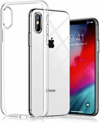 CaseTunnel Back Cover for Apple iphone X , Apple iphone XS (Transparent , Silicon and Flexible)