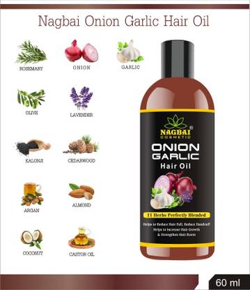 nagbai Onion garlic herbal hair Growth with 11 Natural Hair Oil - Price in India, Buy nagbai Onion garlic herbal hair Growth with 11 Natural Hair Oil Online In India, Reviews, Ratings nagbai Onion garlic herbal hair Growth with 11 Natural Hair Oil - Price in India, Buy nagbai Onion garlic herbal hair Growth with 11 Natural Hair Oil Online In India, Reviews, Ratings