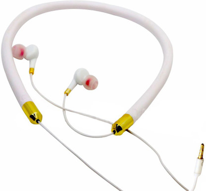wired neckband headphones with mic