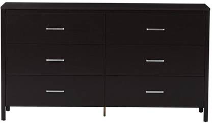 Black Solid Wood Chest Of Drawers