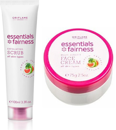 essentials fairness scrub