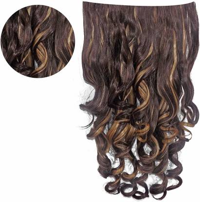 D-DIVINE Natural Feel Golden Highlight Clip On Curly Hair Extension Price  in India - Buy D-DIVINE Natural Feel Golden Highlight Clip On Curly Hair  Extension online at 