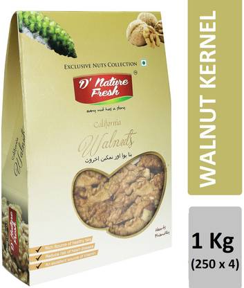 D NATURE FRESH Walnut Kernels 1Kg (250g x4) Walnuts