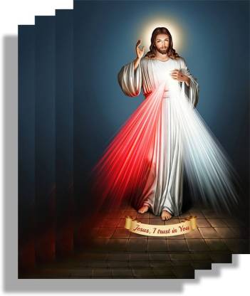 Pack 5 Hot 3D Huge Mural The Sacred Heart of Jesus Mercy Light and The  Bedroom Living Room Decorative Wallpaper Paper Print - Art & Paintings  posters in India - Buy art,