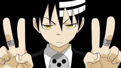 Anime Anime Boy Soul Eater Death The Kid Gesture Fingers HD Poster |300 GSM  Quality |12×18 Inch Size Paper Print - Animation & Cartoons posters in  India - Buy art, film, design,