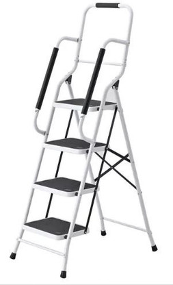 2 step ladder with high handrail