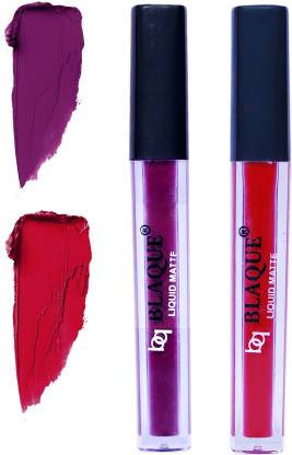 bq BLAQUE Matte Liquid Lip Gloss Combo of 2 Lipstick # 103-109