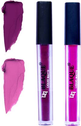 bq BLAQUE Matte Liquid Lip Gloss Combo of 2 # 103-117 - Price ...