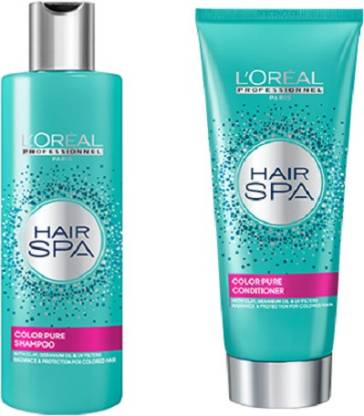 L'Oréal Paris Hair Spa Color Pure Shampoo and Conditioner Combo - 450ml  Price in India - Buy L'Oréal Paris Hair Spa Color Pure Shampoo and  Conditioner Combo - 450ml online at 