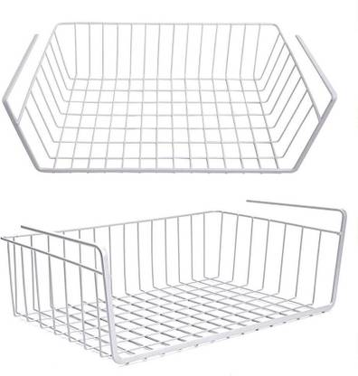 Livzing Multifunctional Undershelf Slide Storage Basket Wire Rack Compact Organizer For Kitchen Cabinet 12 5 Inch Pack Of 2 Containers In India - Sliding Metal Racks For Kitchen Cabinets Livzing Multifunctional Undershelf Slide Storage Basket Wire Rack Compact Organizer For Kitchen Cabinet 12 5 Inch Pack Of 2 Containers In India - Sliding Metal Racks For Kitchen Cabinets