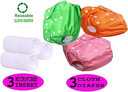 ByLoe Baby Reusable Cloth Diaper, Washable Adjustable Infants Nappy