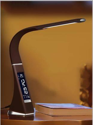 Led Business Rechargeable Desk Lamp, Led Table Lamp With Clock