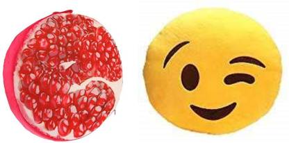 Supreme Home Collective Microfibre Fruits Cushion Pack of 2