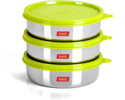 Sumeet Stainless Steel Food Storage Airtight & Leak Proof Containers Set of 4 