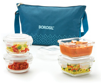 Borosil 4 piece lunch box Clearance