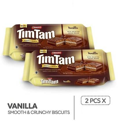 Tim Tam Vanilla Sandwich Biscuit ( Pack of 2 ) ( Imported ) Cream Sandwich