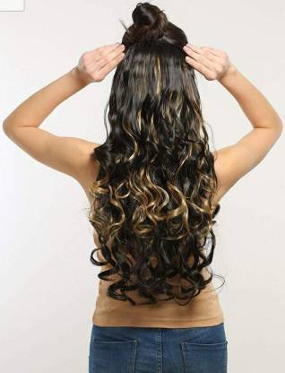 Blushia Double Shaded Blend Curly Hair Extension Price in India - Buy  Blushia Double Shaded Blend Curly Hair Extension online at 
