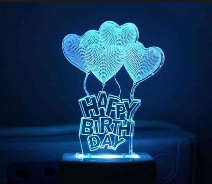 Trattore Regalo di compleanno 3D Illusion Night Light Accanto Lampada da tavolo Gawell 7 Cambia colore Touch Switch Decorazione Lampade Baby Gift con acrilico Flat & Base ABS e cavo USB Theme Toy 