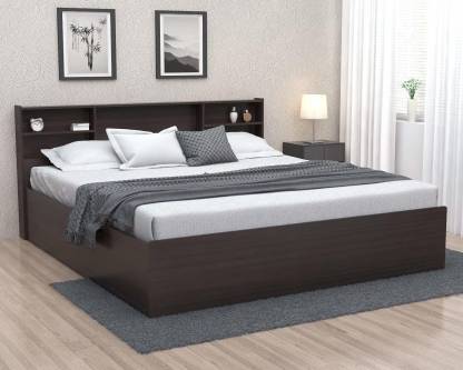 Wenge Color Finish Jasper Engineered Wood Queen Bed – Forzza